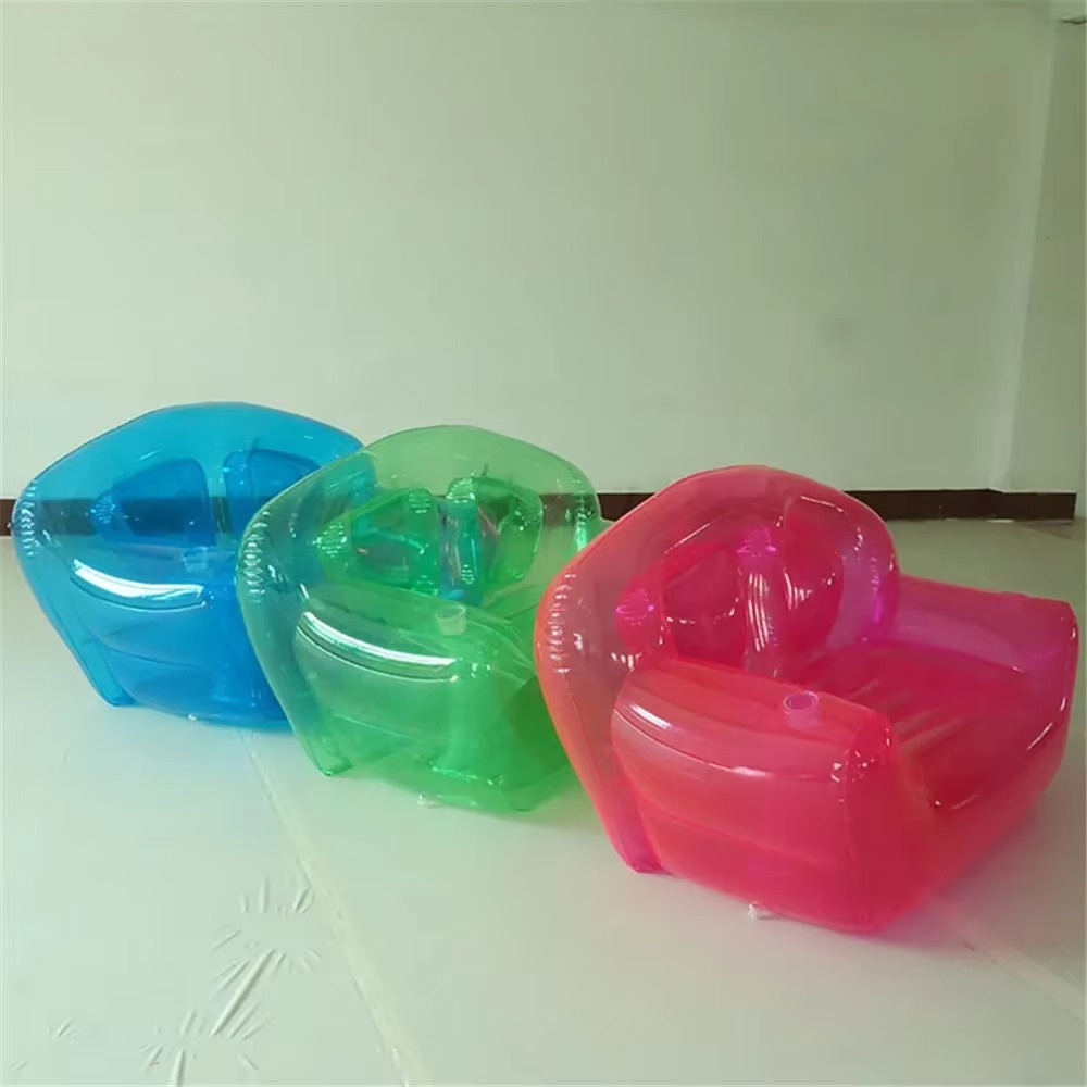 Double Seat PVC Transparent Inflatable Sofa Chair Portable Party Living Room Swimming Pool Seatings Outdoor Camping Furniture