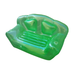 Double Seat PVC Transparent Inflatable Sofa Chair Portable Party Living Room Swimming Pool Seatings Outdoor Camping Furniture