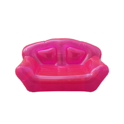 Double Seat PVC Transparent Inflatable Sofa Chair Portable Party Living Room Swimming Pool Seatings Outdoor Camping Furniture
