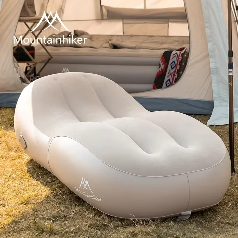 Mountainhiker Fast Inflatable Air Sofa Bed Outdoor Portable Air Mattress Lazy Camping Automatic Inflatable Sleeping Mat 168*76cm