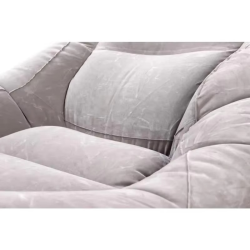 PVC Flocked Inflatable Outdoor Ultra Air Furniture Lounge Air Sofa Chair with Ottoman Надувной Матрас Пляжный Lazy Bag