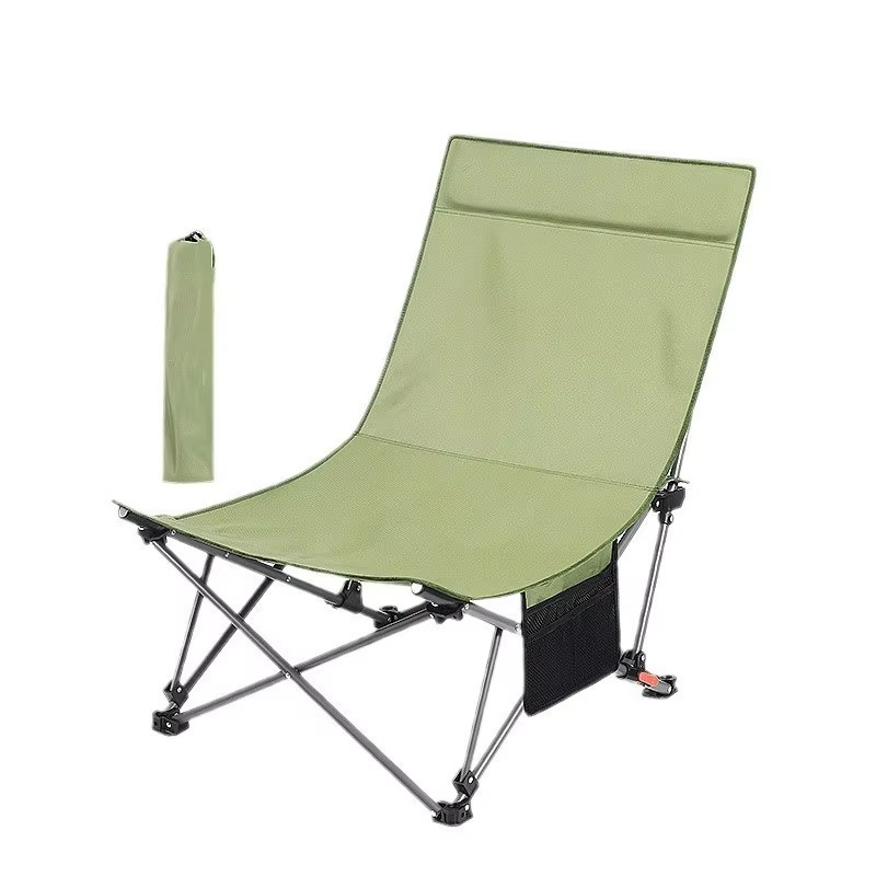 Outdoor Lounge Chair Camping Beach Folding Chair Nap Tool Dual-use Chair For Sitting And Lying Camping Chair Fishing Chair 2024
