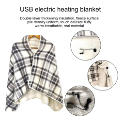 USB Electric Blanket 3 Heat Settings Warm Carpet Electric Mattress Home Office Back Knee Warmer Multifunctional Blanket