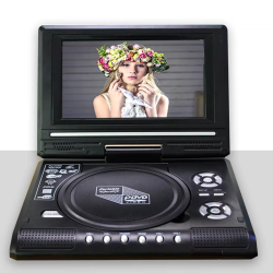 9.8 Inch Portable Home Car DVD Player VCD CD Game TV Player USB Radio Adapter Support FM Radio Receiving-EU Plug