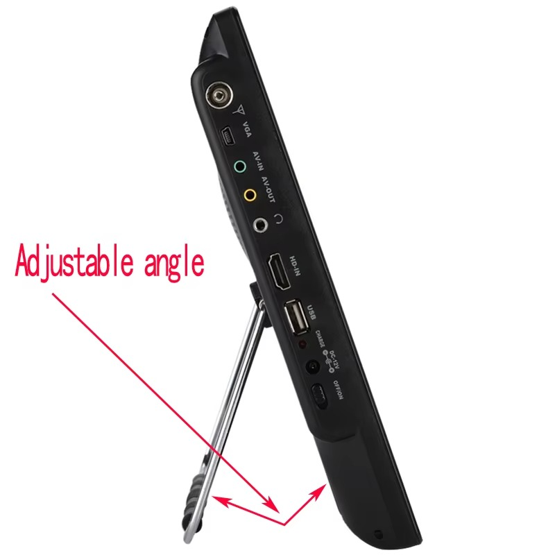 New Rechargeab LEADSTAR 14 Inch Portable Mini TV With DVB-T2 Digital Tuner Dolby AC3 10Bit Hevc Wireless Screen Sharing Miracast