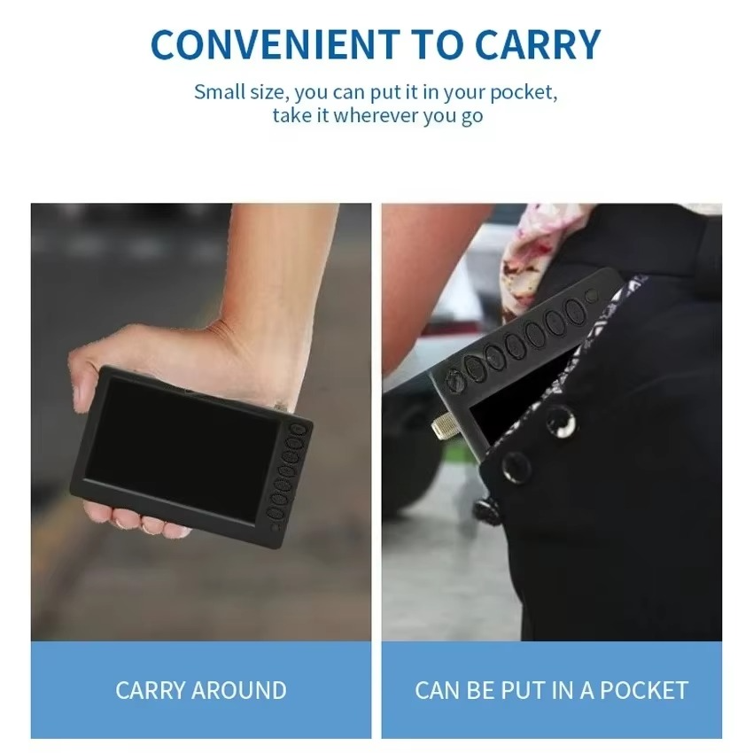 1PC Pocket TV D5 5 Inch DVB-T2 ATSC ISDB-T Digital and Analog Mini Small Car Television Portable TV Support USB TF MP4 AC3