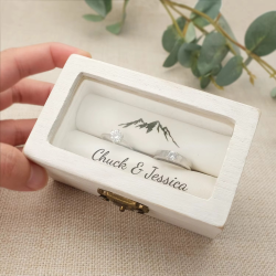 Personalised Wedding Ring Box,Ring Box for Engagement,Ring Holder,ring box for wedding ceremonyengagement ring box