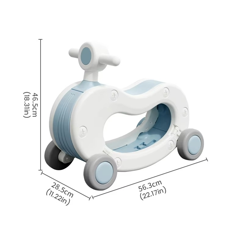 Kids Ride-On Car Ride On Rocking Horse for Toddler Indoor Play Room Baby Walker Baby Car Sliding Training Safety Wheels