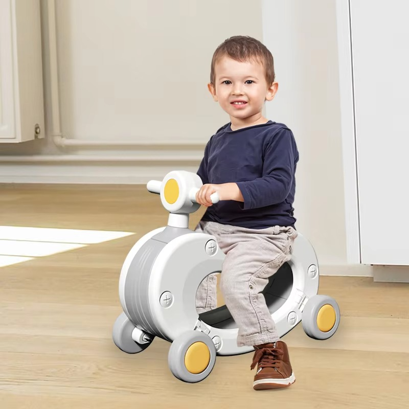 Kids Ride-On Car Ride On Rocking Horse for Toddler Indoor Play Room Baby Walker Baby Car Sliding Training Safety Wheels