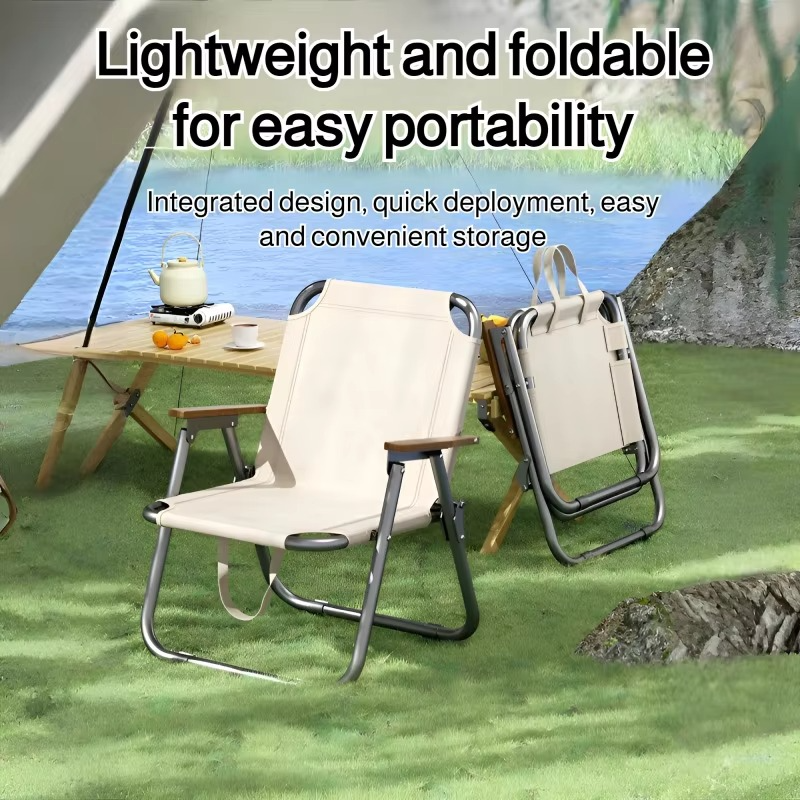 Outdoor Folding Chair Camping Portable Chair Picnic Beach Ultra-light Miter Travel Foldable Chair Dining Beacg Fishing Chair