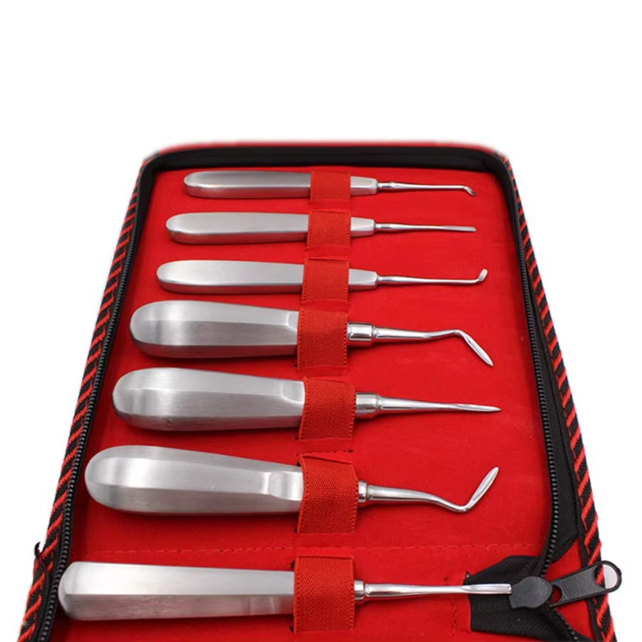 13Pcs Stainless Steel Dental Lift Minimally Invasive Tooth Extraction Straightening Curved Dental Lift Dentist Instruments Tool