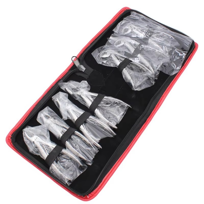 7pcs Stainless Steel Dental Forceps Children's Tooth Extraction Forcep Pliers Kit Orthodontic Dental Surgical Instruments Tools
