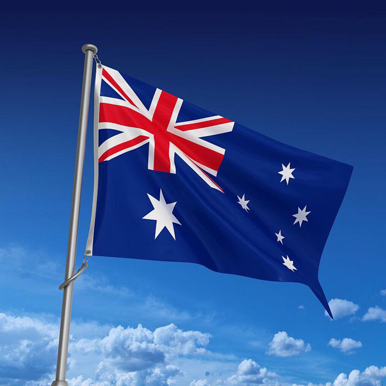 AUSTRALIAN FLAG GIANT 3ft X 5ft 90cm X 150cm AUSTRALIA DAY NATIONAL DECORATION