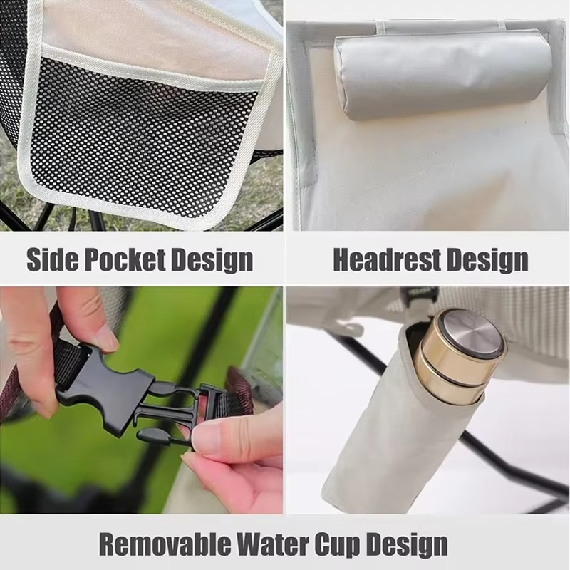 2025 Camping Chair Outdoor Ultra-light Folding Chair Portable Folding Picnic Chair Travel Beach Fishing Chair Camping Equipment.