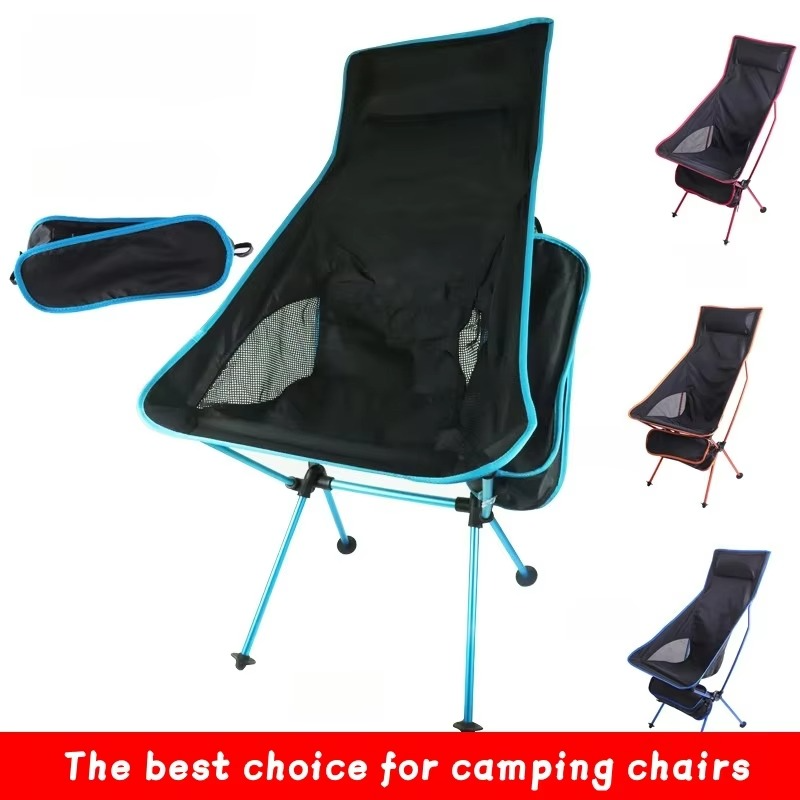 Portable Camping Chair Oxford Cloth Folding Lightweight Seat for Fishing BBQ Picnic Beach Outdoor Festival Ultralight Seat