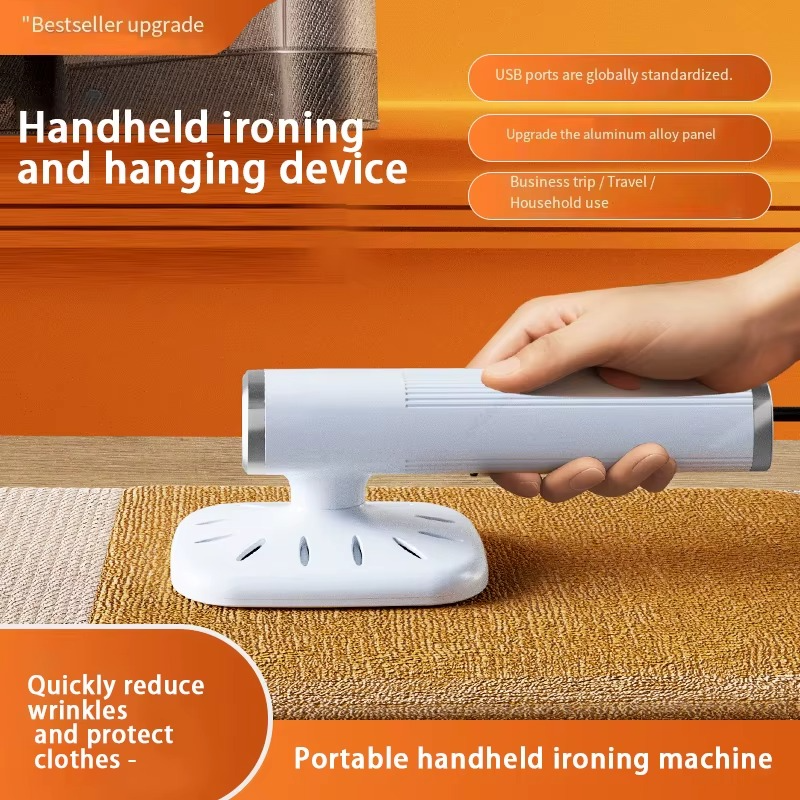 Handheld Iron Steamer 360° Ironing Small Garment Steamer USB Powered Electric Ironing Machine for Fabric Clothes Ironing