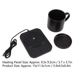 Coffee Mug Electric Warmer Intelligent 55℃ Constant Warm USB Power Supply Beverage Warmer with Ceramic Cup for Desk 5V