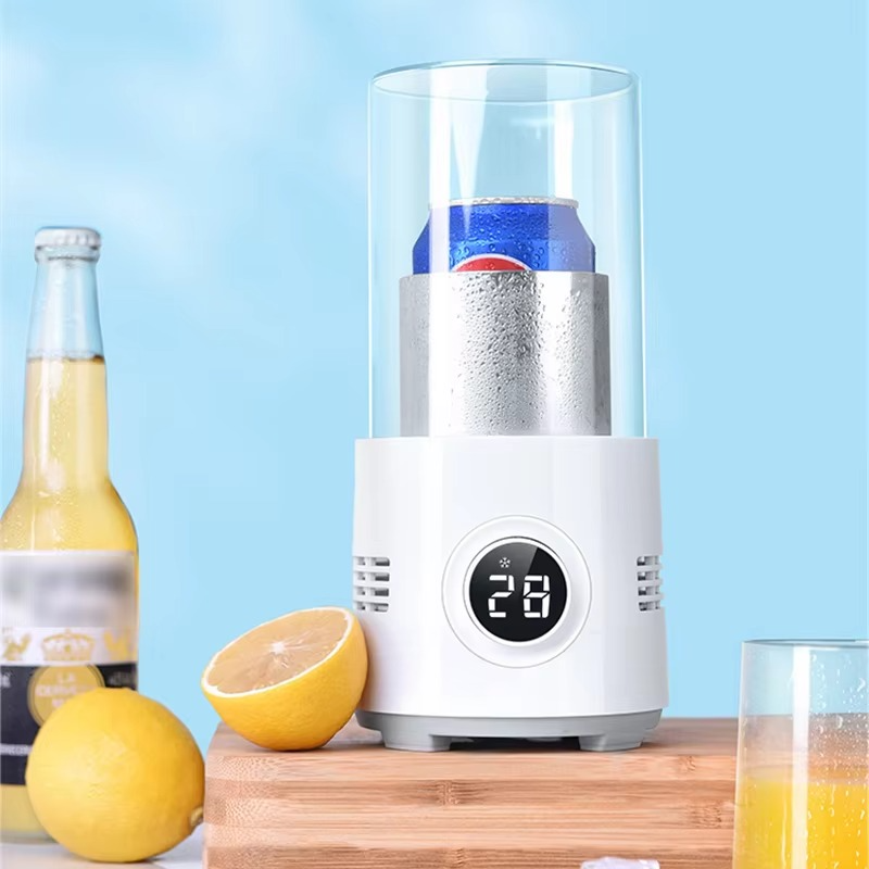 2 in 1 Fast Cooling Cup Heater Cup Electric Cooler Pop Cans Beverage Coffee Milk Warmer Drinks Holder Warmer Mug Cooler Cup