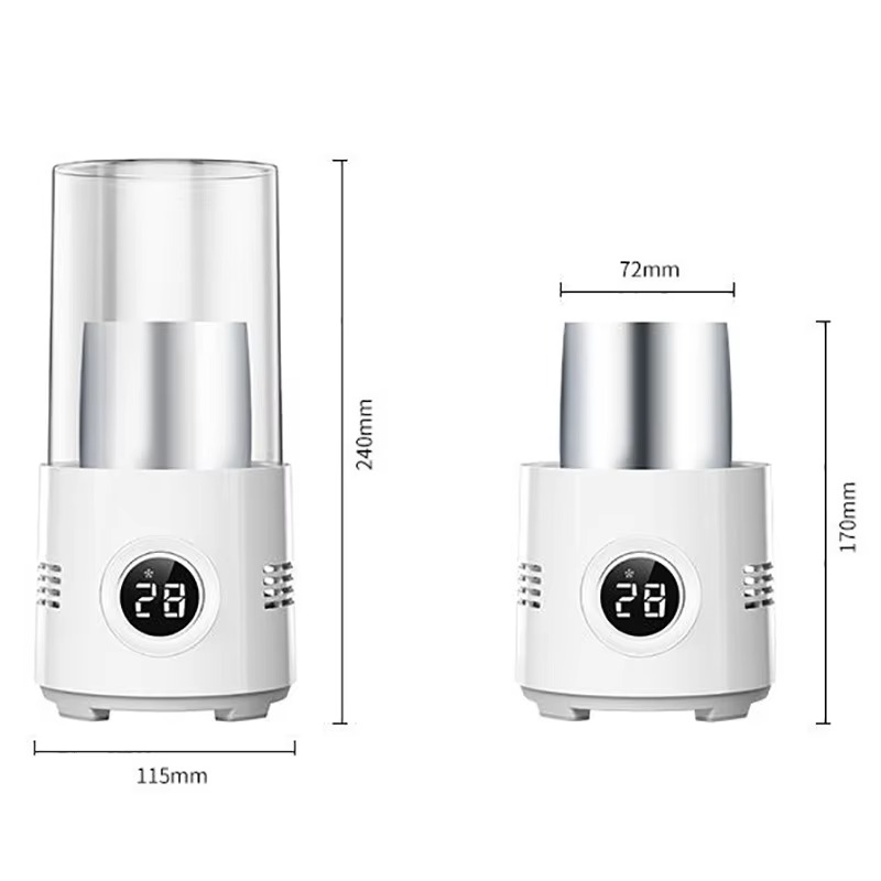2 in 1 Fast Cooling Cup Heater Cup Electric Cooler Pop Cans Beverage Coffee Milk Warmer Drinks Holder Warmer Mug Cooler Cup