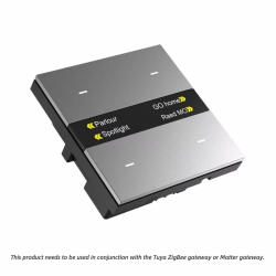M8Pro Tuya Smart Switch & Zigbee 3.0 Hub: HD Weather/Clock, 4 Programmable Keys, Multi-Device Control