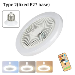 Ceiling Fan Light with Remote Control 2 in 1 Multifunctional Modern Adjustable Electric E27 Ceiling Fan with Light for Home