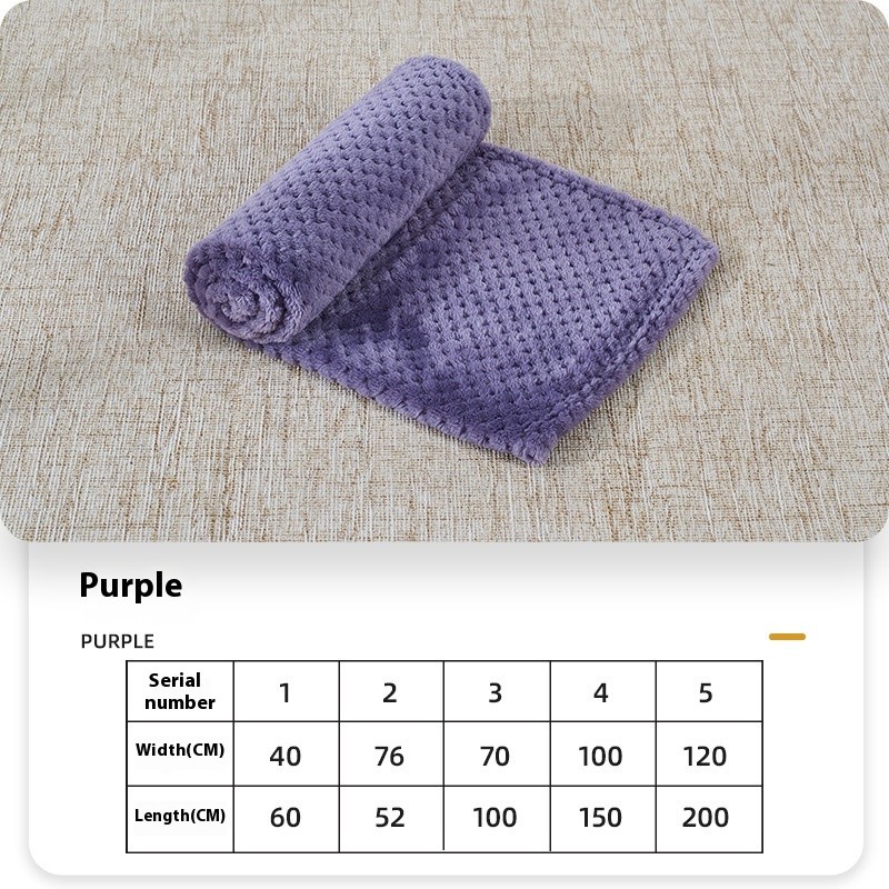 Summer Coral Fleece Blanket For Dogs Sleeping Pets