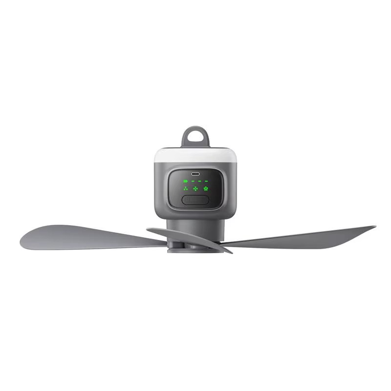 12000mAh Portable Electric Ceiling Fan Outdoor Camping Fan With Remote Control And Light Camping Air Circulator Tent Fan