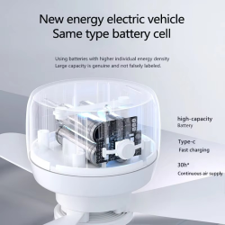 Small ceiling fan USB charging camping outdoor tent silent mini fan household bed dormitory electric Portable ceiling fan light