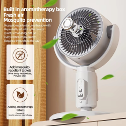 360 Circulation Quiet Powerful Floor Fan,Standing Smart Fans,Vertical Fan with Remote Control Adjustable Height(Charging Type)