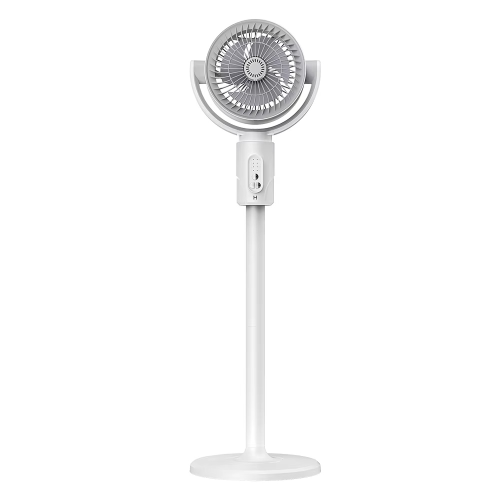 360 Circulation Quiet Powerful Floor Fan,Standing Smart Fans,Vertical Fan with Remote Control Adjustable Height(Charging Type)