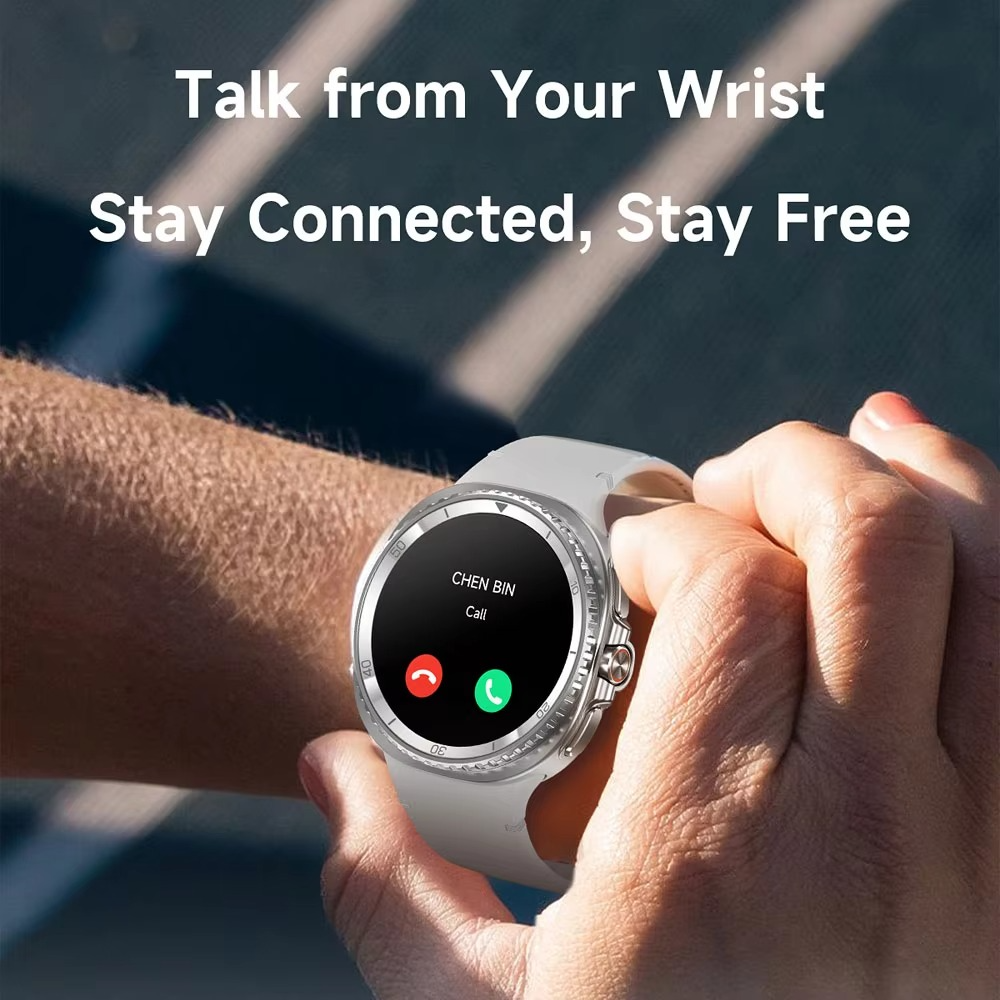 2025 New Smart Watch 1.43inch Screen Bluetooth Call Blood Oxygen For Android IOS Phone Heart Rate Monitoring Smart Watch Men