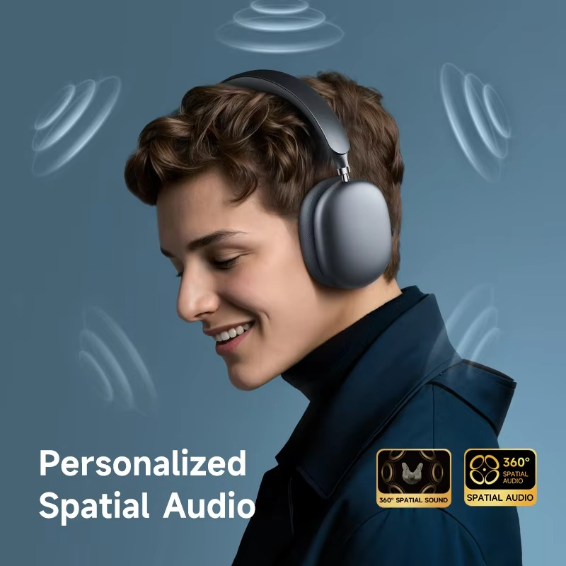 Picun F8S ANC Wireless Headphones 3D Spatial Audio Head Tracking -54dB ANC HIFI Bluetooth 6.0 Headset ENC HD Mic Low-Latency APP