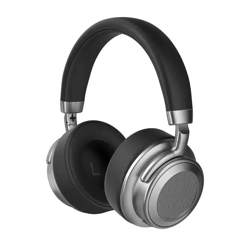 ZECAA New Retro Metal Bluetooth Wireless Headphone 5.4 Head On Earphones Sport HiFi Sound Headphone Noise Cancelling Headphone