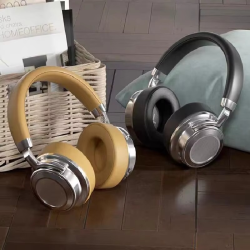ZECAA New Retro Metal Bluetooth Wireless Headphone 5.4 Head On Earphones Sport HiFi Sound Headphone Noise Cancelling Headphone