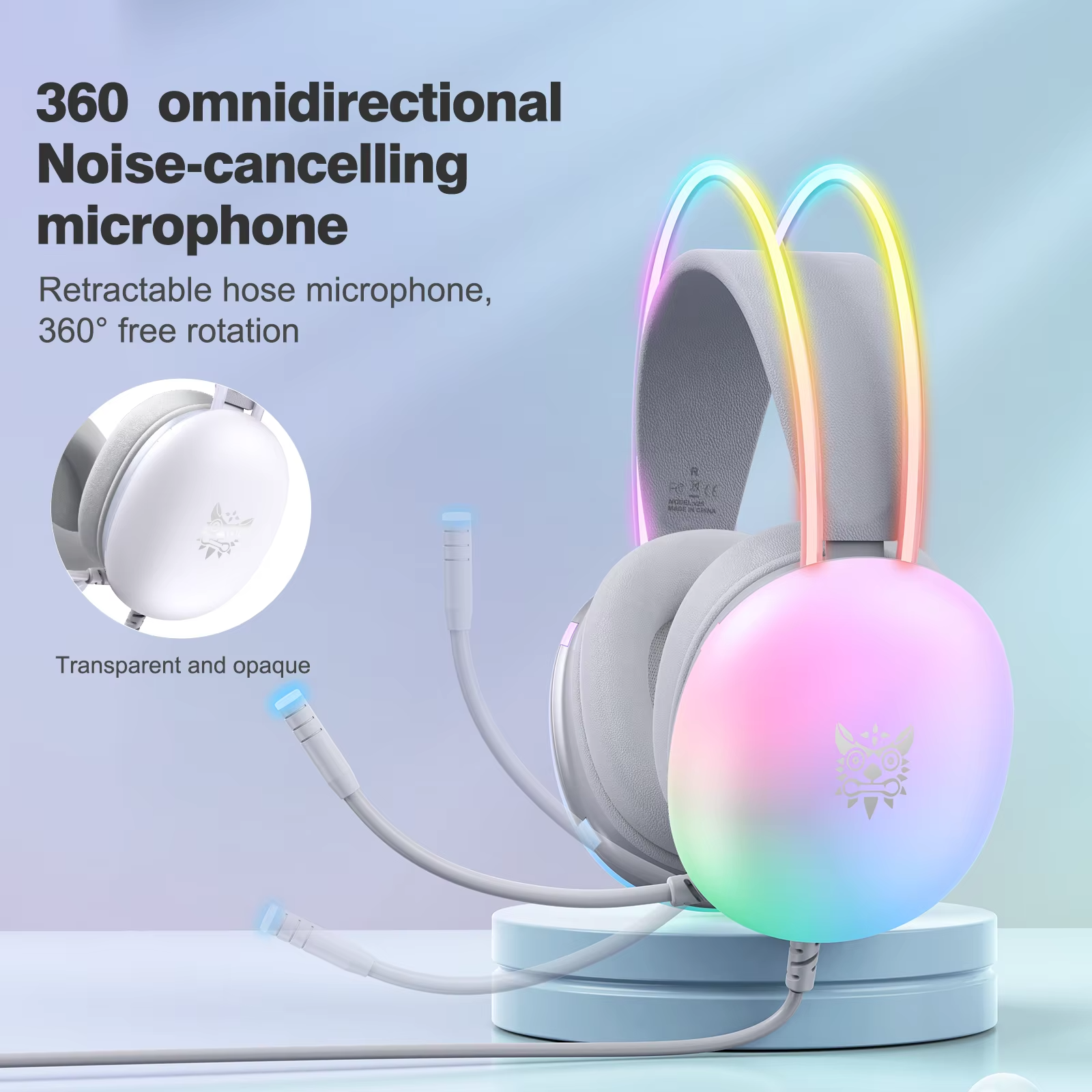 Wired Headset Headphone Earphone Earbuds Gamer Gaming For iPhone Phone PC With Cable Microphone Mic Portable Fone Head Set RGB