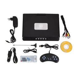 Y43A-9.8 Inch Portable Mobile Dvd With Mini Tv Hd Player Built-In Rechargeable Battery Support Sd Card/USB Port/Dvd Us Plug
