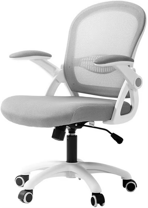 Ergonomic Office Chair Mesh Computer Desk Chairs with 105° Recline, Adjustable Seat Height and Armrests, with Mid Back and 360°