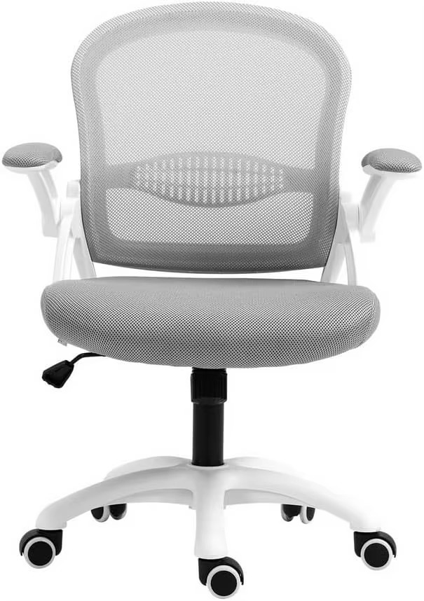 Ergonomic Office Chair Mesh Computer Desk Chairs with 105° Recline, Adjustable Seat Height and Armrests, with Mid Back and 360°