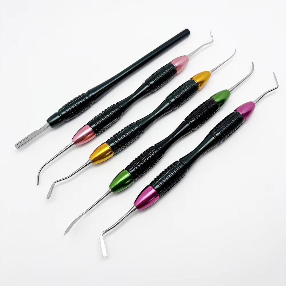 Dentistry Instrument Tools Dental Composite Resin Filling Spatulas Tools with Disinfection Box Lm Art Kit