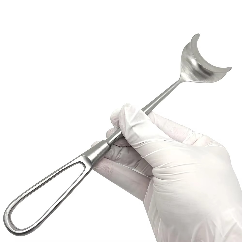 Stainless Steel Dental Surgical Tool for Maxillofacial Soft Tissue Retraction Long Upper Lower Bends Implant