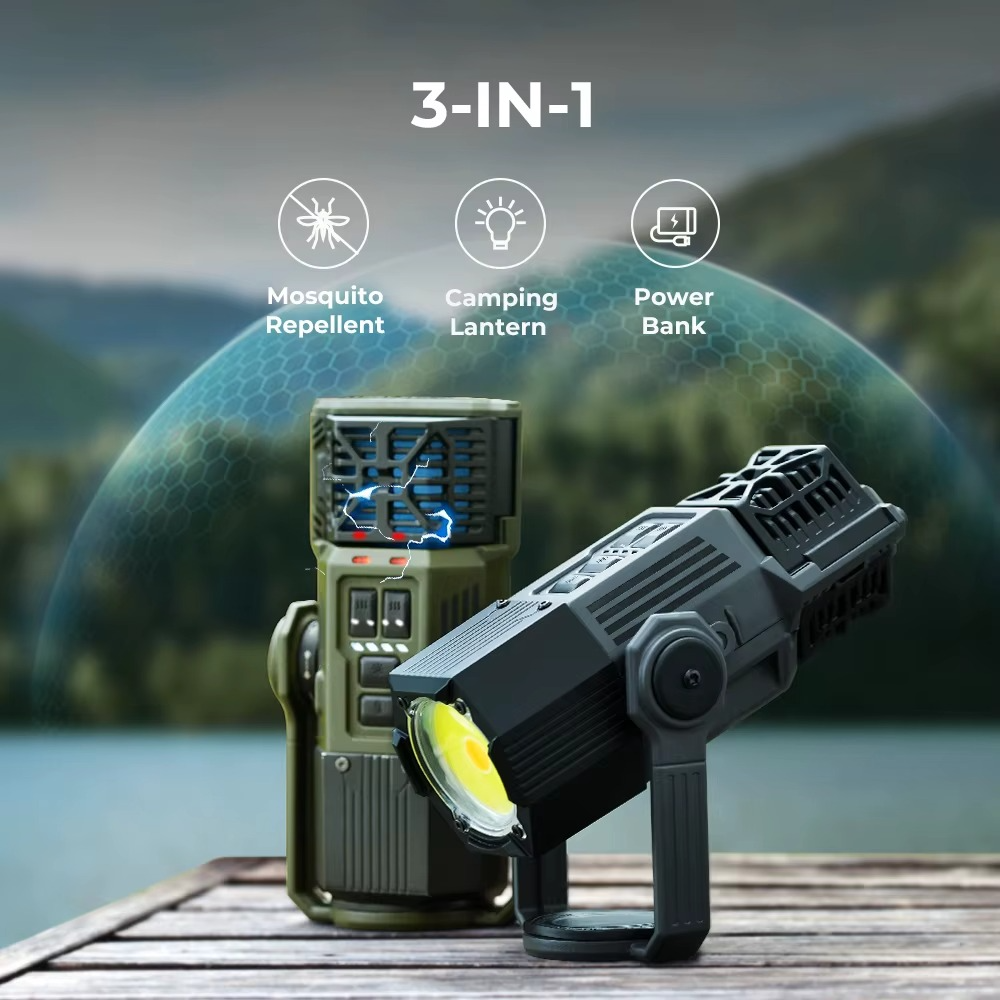 FLEXTAIL EVO Repeller Mosquito Repeller Rechargeable with 3000LM Camping Lantern for Outdoor Patios Camping (Mats Not Include)