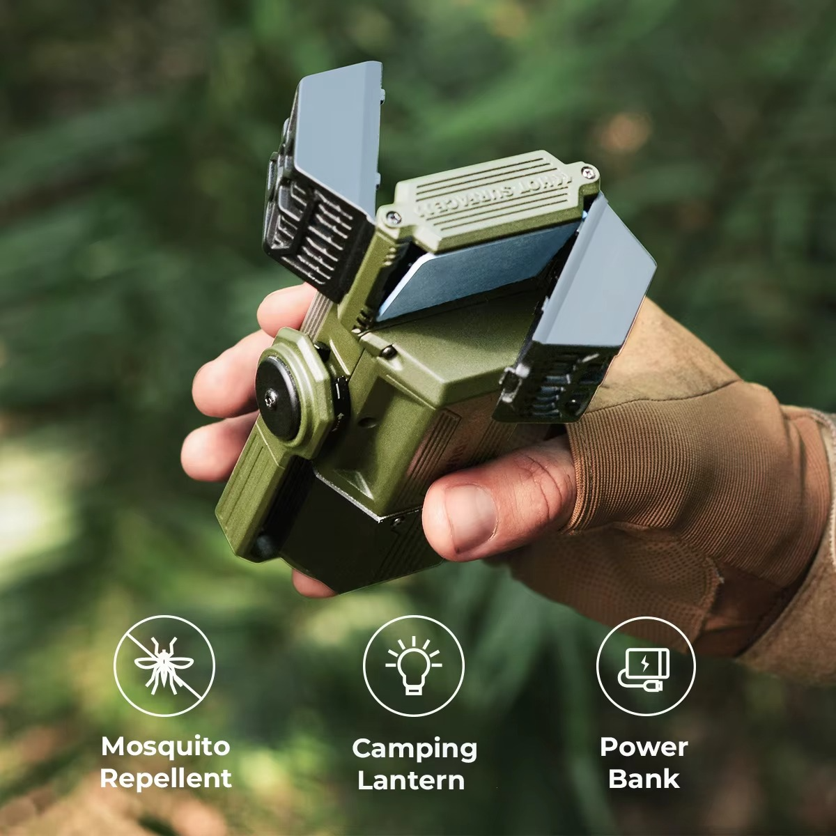 FLEXTAIL EVO Repeller Mosquito Repeller Rechargeable with 3000LM Camping Lantern for Outdoor Patios Camping (Mats Not Include)