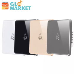 Glomarket Smart Tuya Water Heater Switch EU Standard Tuya Smart Life Glass Touch Panel Water Heater Boiler Switch