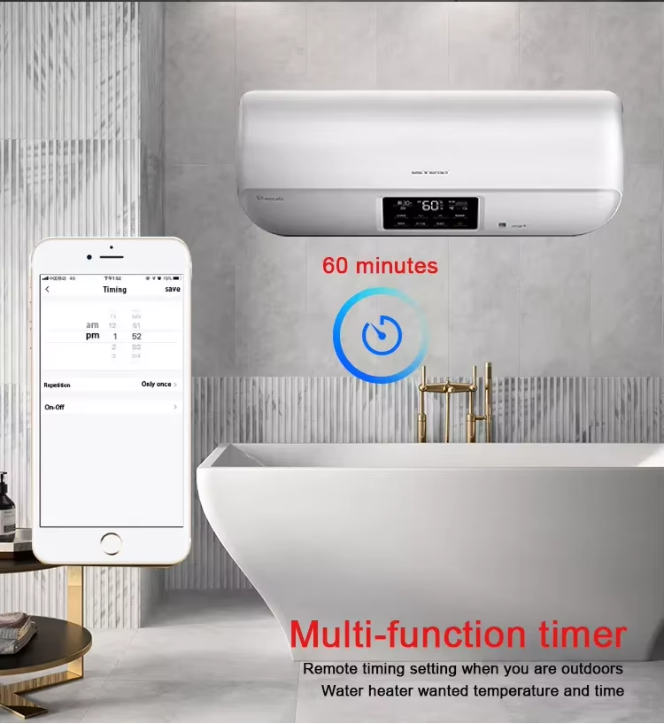 Glomarket Smart Tuya Water Heater Switch EU Standard Tuya Smart Life Glass Touch Panel Water Heater Boiler Switch