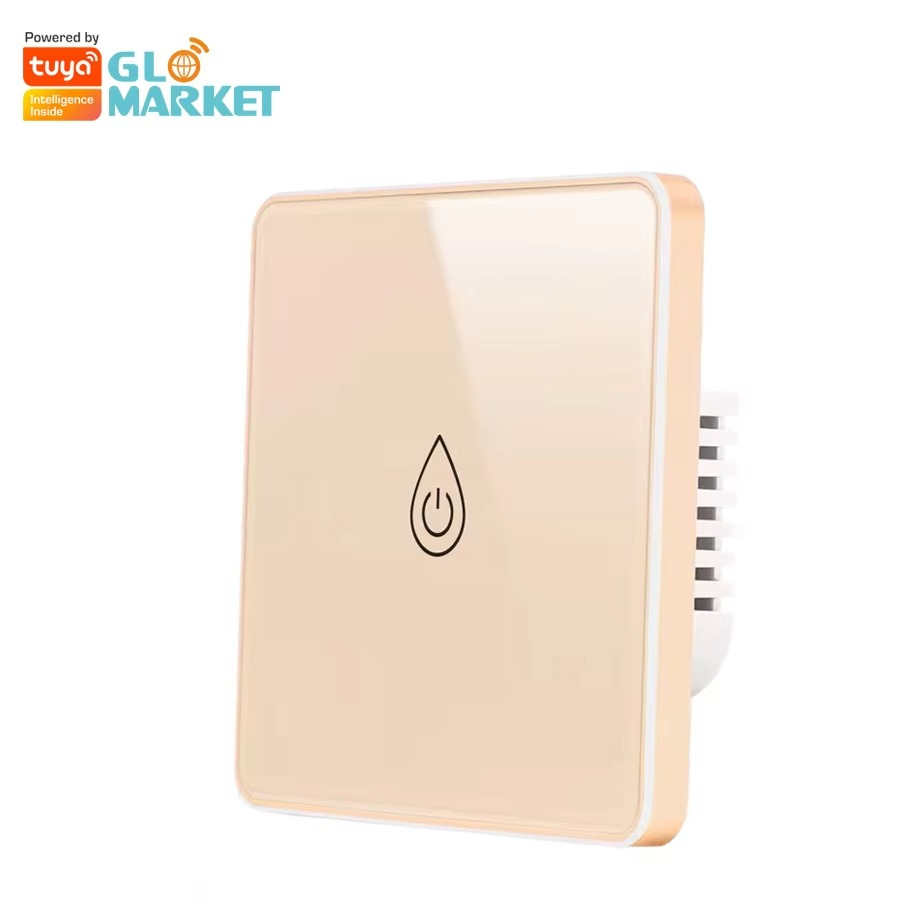 Glomarket Smart Tuya Water Heater Switch EU Standard Tuya Smart Life Glass Touch Panel Water Heater Boiler Switch