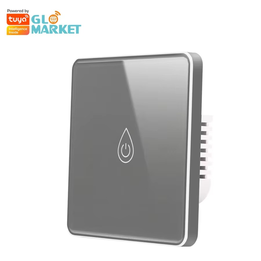 Glomarket Smart Tuya Water Heater Switch EU Standard Tuya Smart Life Glass Touch Panel Water Heater Boiler Switch