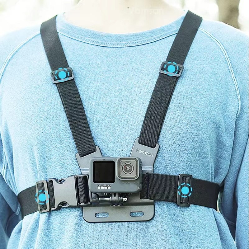Chest Strap Mount Belt Mobile Phone For iphone 14 Holder For GoPro Hero 11 10 9 8 DJI Outdoor Move Action Camera Accessories POV