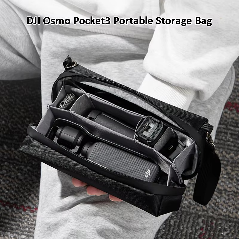 BOONA Oxford Action Camera Bag for DJI Pocket 3 Portable Shoulder Sports Camera Accessories Storage Bag