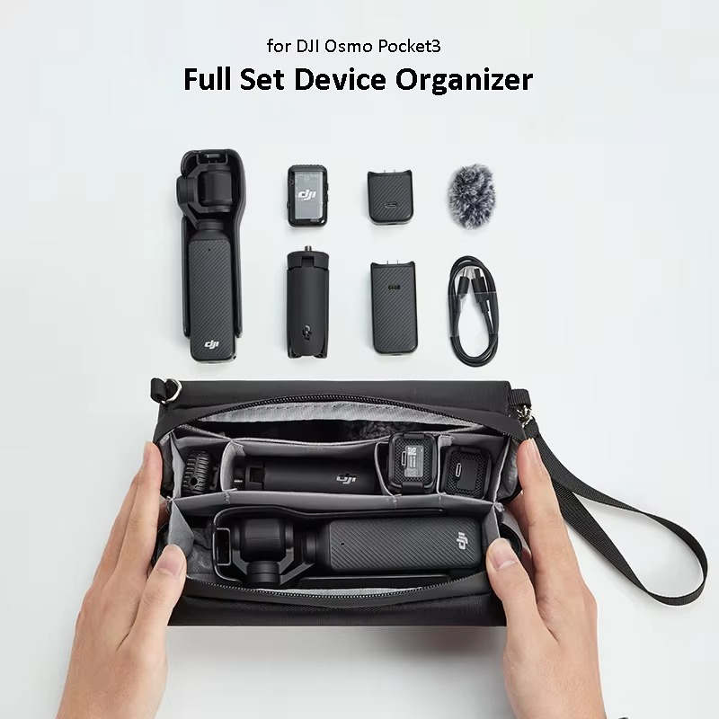 BOONA Oxford Action Camera Bag for DJI Pocket 3 Portable Shoulder Sports Camera Accessories Storage Bag