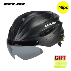GUB PC+EPS Bicycle Helmet Mips Bike Cascos Adults Road Cycling Helmets Integral Hat with Goggles Bi Cycle Half Caps for Man L